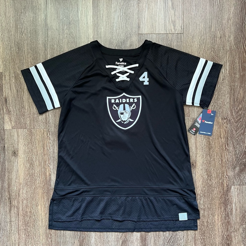 Fanatics Raiders Black Jersey style shirt